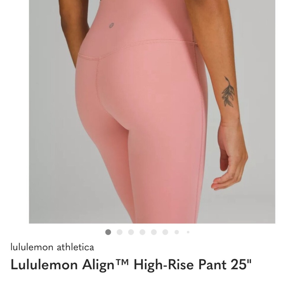 Lululemon Athletica Align Pink Leggings